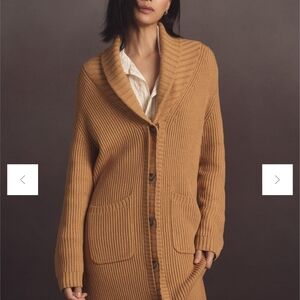 Maeve Anthropologie Longline Knit Coatigan Sweater Blazer Photo Sample XL NWOT